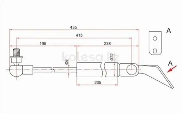 Амортизатор крышки багажника за 4 050 тг. в Павлодар