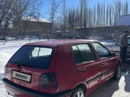 Volkswagen Golf 1993 года за 850 000 тг. в Шымкент – фото 3