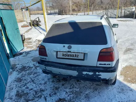 Volkswagen Golf 1992 года за 950 000 тг. в Тараз – фото 3