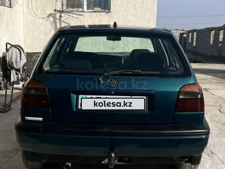 Volkswagen Golf 1995 года за 1 800 000 тг. в Тараз – фото 4