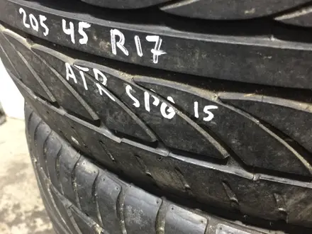 Резина летняя 205/45 R17 ATR Sport, из Японии за 68 000 тг. в Алматы – фото 3