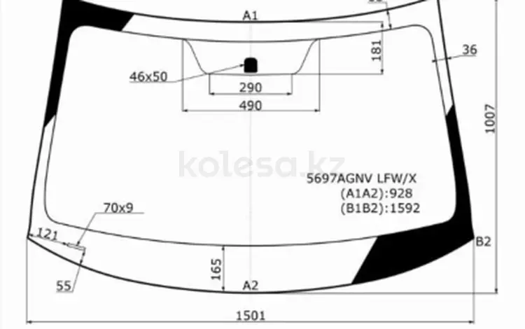 Стекло лобовое за 51 800 тг. в Алматы