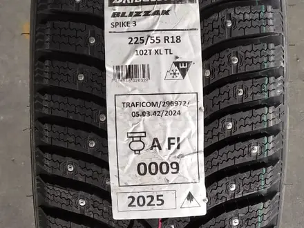Шины Bridgestone 225/55/r18 Spike03 за 105 000 тг. в Алматы