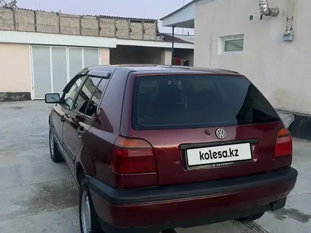 Volkswagen Golf 1995 года за 1 400 000 тг. в Тараз – фото 3