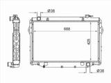 Радиатор двигателя за 51 300 тг. в Астана