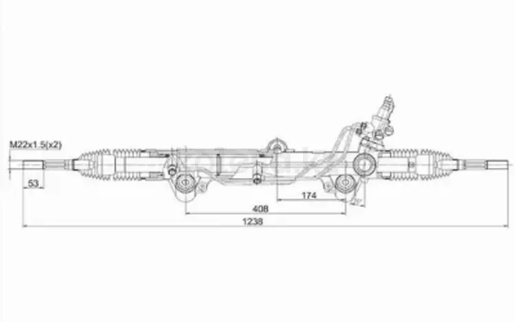 Рейка рулевая за 119 500 тг. в Караганда