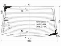 Стекло заднее с обогревом OPEL ASTRA G 4D 98-04/CHEVROLET VIVA 4D 04-08үшін17 500 тг. в Астана