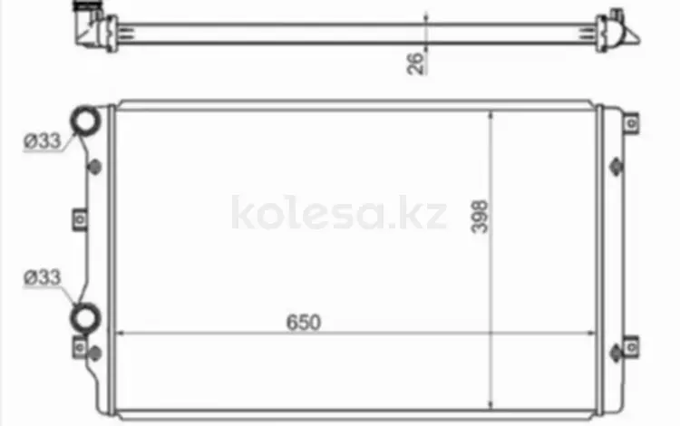 Радиатор двигателя за 18 800 тг. в Павлодар