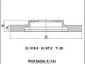 Тормозные диски 319мм (пара) за 60 000 тг. в Алматы – фото 5