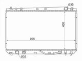 Радиатор охлаждения двигателя за 31 650 тг. в Караганда