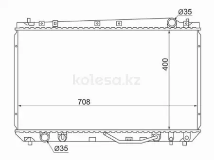 Радиатор охлаждения двигателя за 31 650 тг. в Караганда