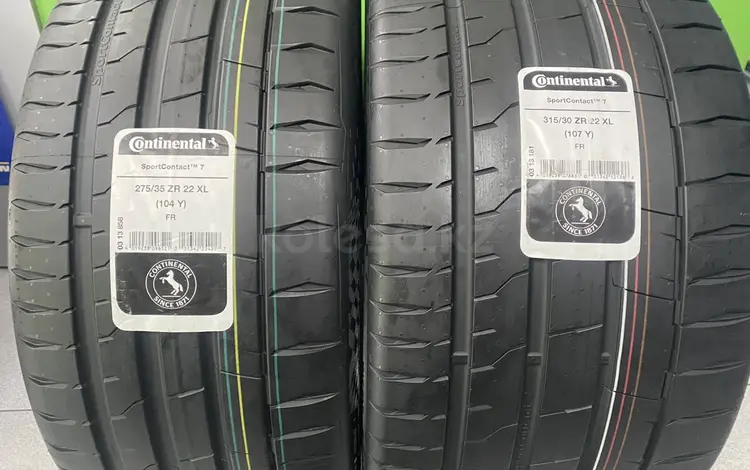 Автошины Continental 315/30ZR22-275/35ZR22 Sport Contact 7 за 850 000 тг. в Шымкент