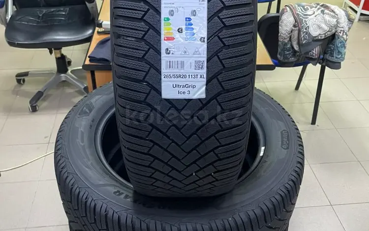 265 55 R20 Goodyear Ultra Grip ice 3 новые 2025 год Люксембург липучка за 135 000 тг. в Астана