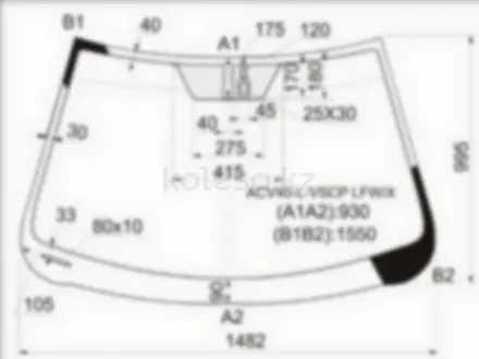 Стекло лобовое + дд TOYOTA CAMRY 06-11 за 18 450 тг. в Алматы