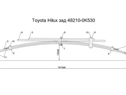 Ресоры TOYOTA за 100 тг. в Алматы