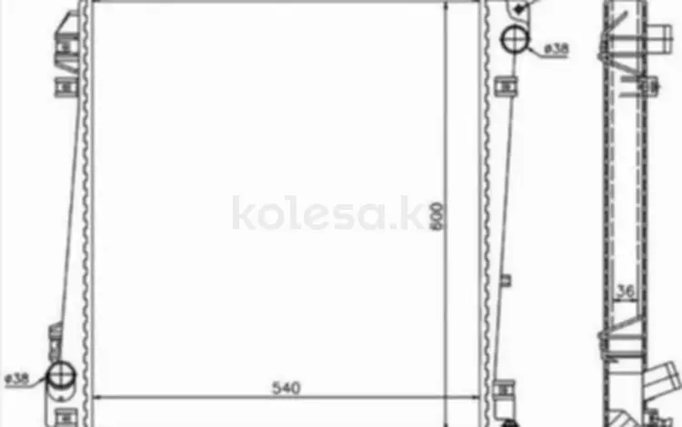 Радиатор двигателя за 41 450 тг. в Алматы