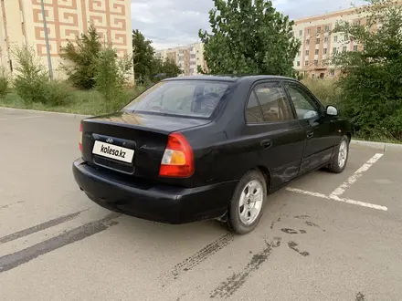 Hyundai Accent 2007 года за 1 300 000 тг. в Астана – фото 9