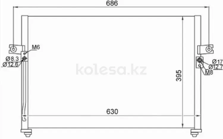 Радиатор кондиционера за 25 450 тг. в Шымкент