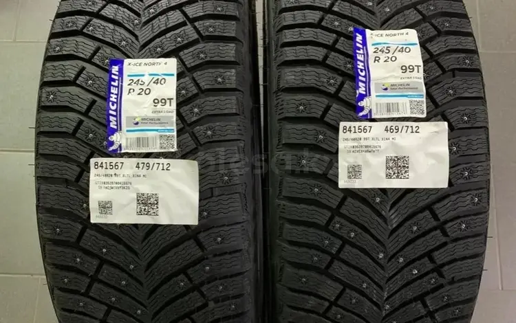 Зимние шипованные шины Michelin X-Ice North 4 245/40 R20 99T за 220 000 тг. в Алматы