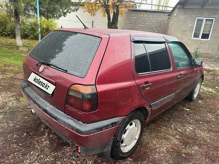 Volkswagen Golf 1993 года за 2 200 000 тг. в Тараз – фото 2