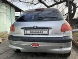 Peugeot 206 2002 годаүшін850 000 тг. в Тараз – фото 3