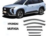 Ветровики дефлекторы на окна 6 шт для Hyundai Mufasa 2023- за 15 000 тг. в Атырау – фото 2