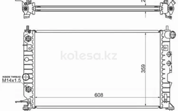 Радиатор двигателя за 23 300 тг. в Алматы