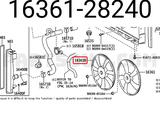 Крыльчатка вентилятора радиатора правая оригинал TOYOTA 16361-28240 за 29 000 тг. в Актобе – фото 4