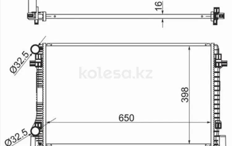 Радиатор двигателя за 28 600 тг. в Астана