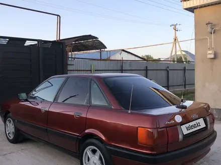 Audi 80 1991 года за 1 000 000 тг. в Тараз – фото 6