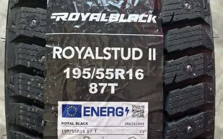 Зимние шипованные шины Royalblack 195 55 16, 107Т XL 2024 г. В. — . за 160 000 тг. в Уральск