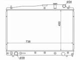 Радиатор охлаждения двигателя за 33 150 тг. в Караганда