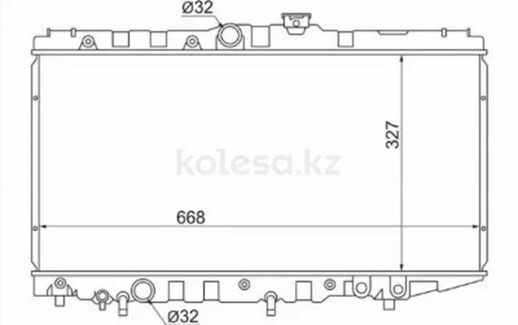 Радиатор охлаждения двигателя за 22 650 тг. в Талдыкорган