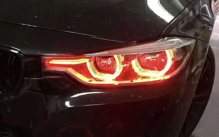 Блок ангельских глаз для BMW F30 рестайлинг фар освещение за 59 900 тг. в Алматы