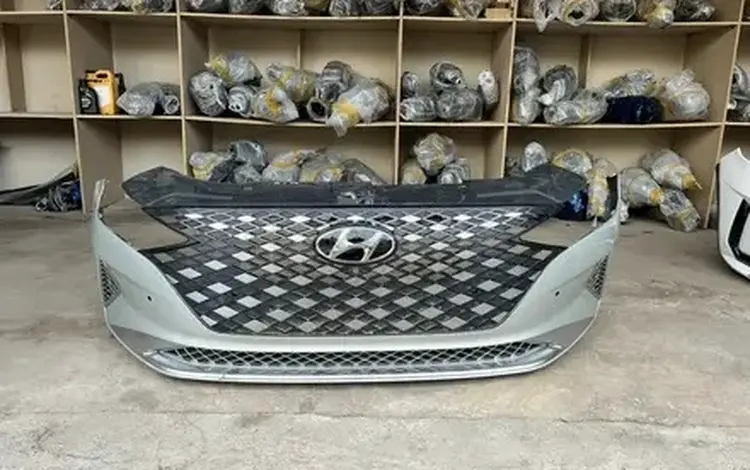 Бампер передний бу оригинал Хюндай Грандер Грандауер 19-22/Hyundai Grandeur за 160 000 тг. в Алматы