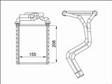 Радиатор печки, радиатор отопителя салона за 12 550 тг. в Караганда