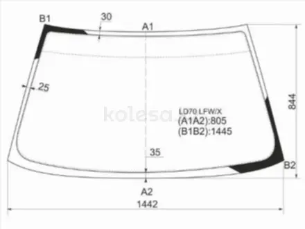 Стекло лобовое MITSUBISHI LANCER 4/5D SED/WGN 91-02үшін22 200 тг. в Павлодар