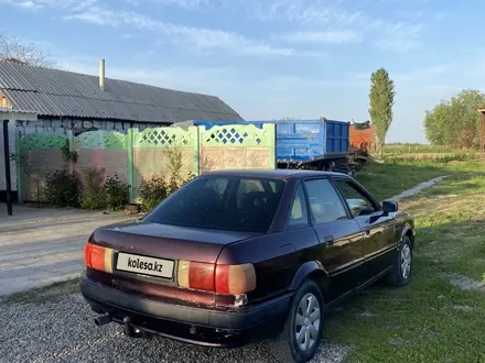 Audi 80 1992 года за 1 100 000 тг. в Тараз – фото 5