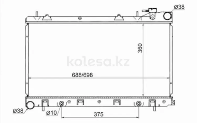 Радиатор охлаждения двигателя за 24 450 тг. в Караганда