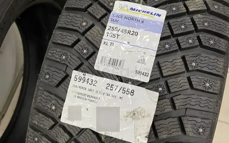 MichelIn X-ICE North 4 SUV 255/45 R20 105Tfor330 000 тг. в Астана