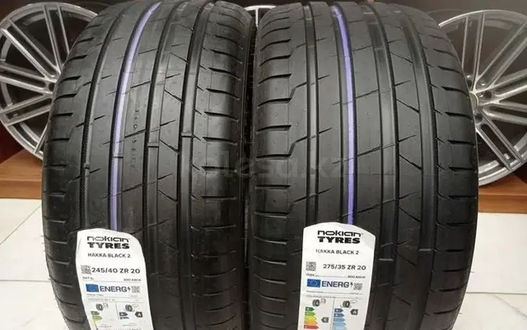 Летние Разно размерные шины Nokian Tyres Hakka Black 2 245/40 R20 и 275/35 за 400 000 тг. в Атырау