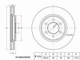 Диск тормозной передний за 14 150 тг. в Алматы