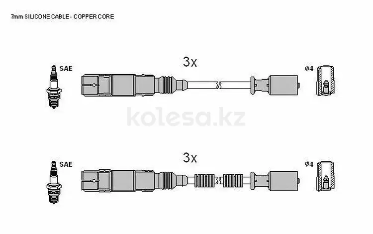 Комплект свечных проводов Smart 98-07 за 35 000 тг. в Алматы