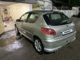 Peugeot 206 2007 годаүшін1 500 000 тг. в Алматы – фото 4