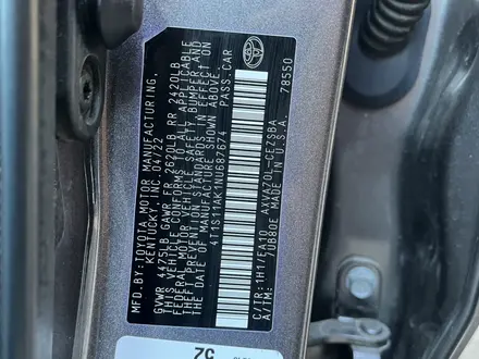 Toyota Camry 2022 года за 9 800 000 тг. в Атырау – фото 13