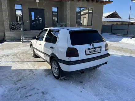 Volkswagen Golf 1993 года за 1 300 000 тг. в Кордай – фото 5