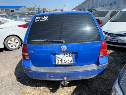Volkswagen Golf 2001 года за 1 237 652 тг. в Астана – фото 6