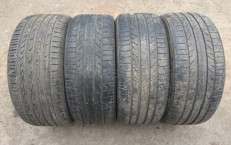 4 летние шины 255/40 R19, 3 балона — "Bridgestone Potenza RE040" за 100 000 тг. в Астана