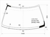 Стекло лобовое MITSUBISHI MIRAGE/LANCER 4D SED 88-91 за 27 950 тг. в Павлодар