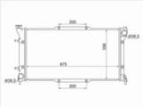 Радиатор двигателя за 27 200 тг. в Алматы